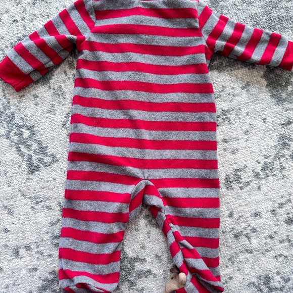 Like New - Fleece Sleeper with Moose Detail - Picture 4 of 4